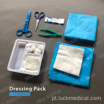 Kit de mudança de curativo cirúrgico médico descartável